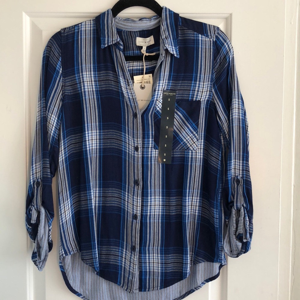 Lucky Brand Flannel Button Down - Size S - NWT